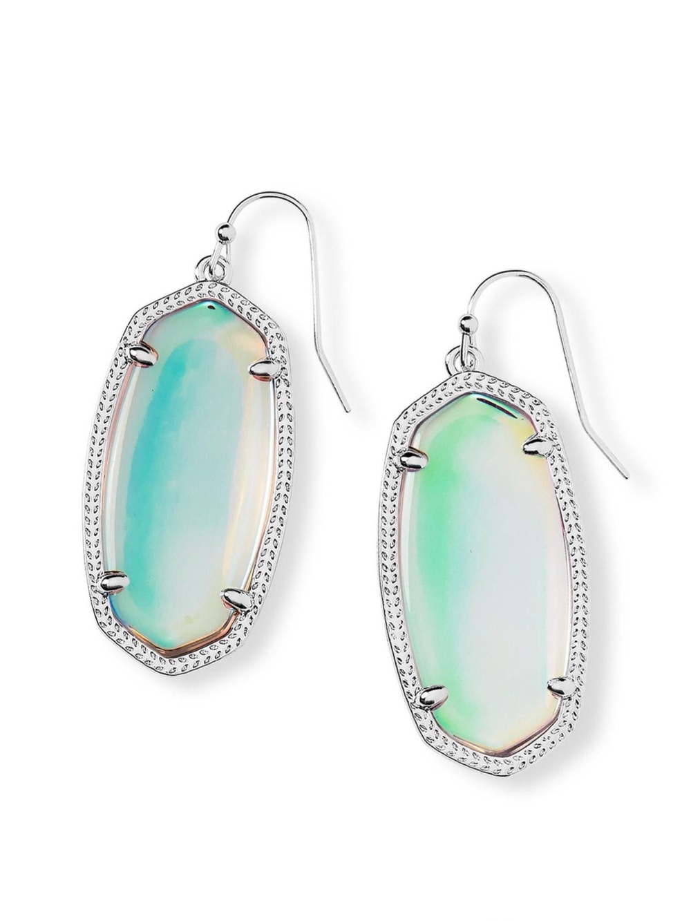 NWT Kendra Scott Elle Earrings in Dichroic Glass